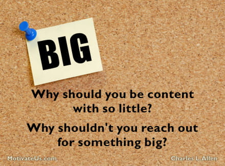 Personal Success Picture corkboard with a life quote for success