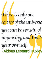 You can only improve yourself High Self-esteem can be yours