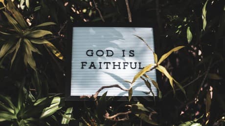 Inspirational Picture inspirational quote: God is faithful