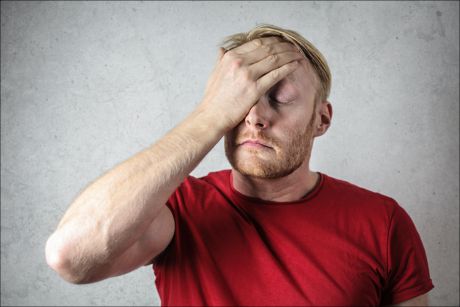Inspirational Picture person trying to handle disappointment