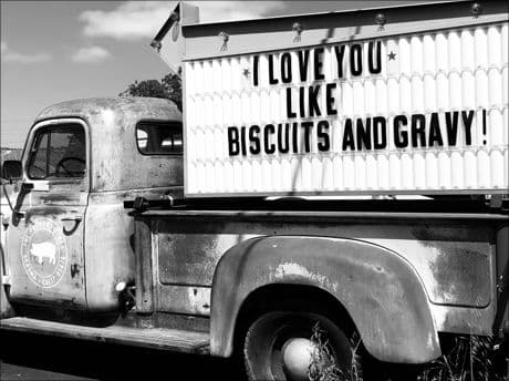 Inspirational Picture old truck big sign in the truckbed