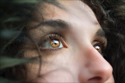 Inspirational Picture inspirational picture of woman looking into the distance - she won't give up!