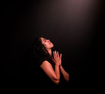 A Joy To Be Alive picture of woman overcome with joy.
