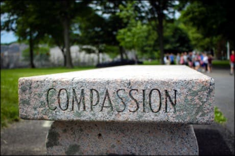 sign that says Compassion
