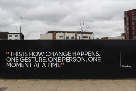 words on a wall