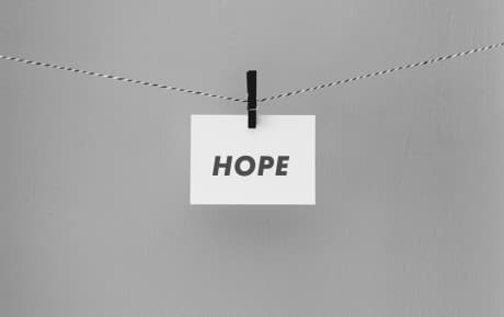 words clipped to a rope