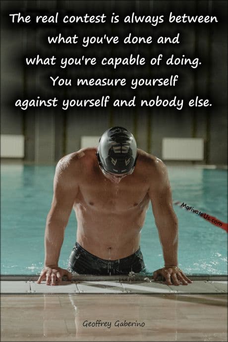 swimmer- after a race